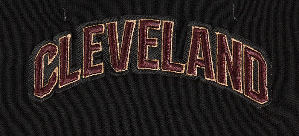 NBA CLEVELAND CAVALIERS CLASSIC WOMEN'S FLEECE CREWNECK (BLACK) - Image 9