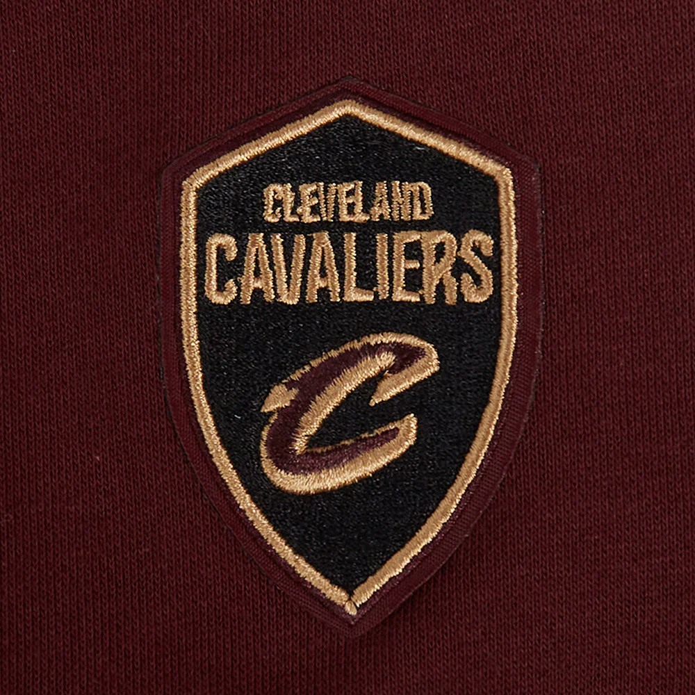 NBA CLEVELAND CAVALIERS CLASSIC WOMEN'S FLEECE CREWNECK (WINE) - Image 6