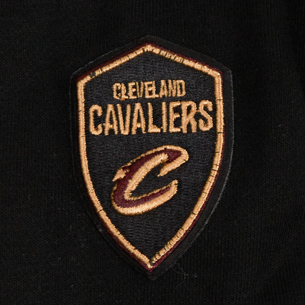 NBA CLEVELAND CAVALIERS CLASSIC WOMEN'S FLEECE PULLOVER HOODIE (BLACK) - Image 8