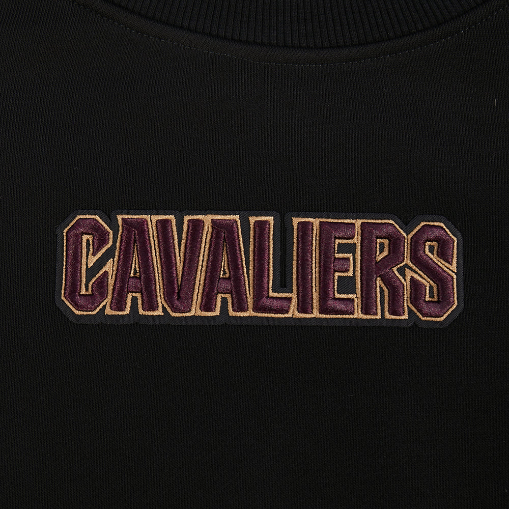 CLEVELAND CAVALIERS WINGSPAN WOMEN'S FLC CREWNECK (BLACK) - Image 12