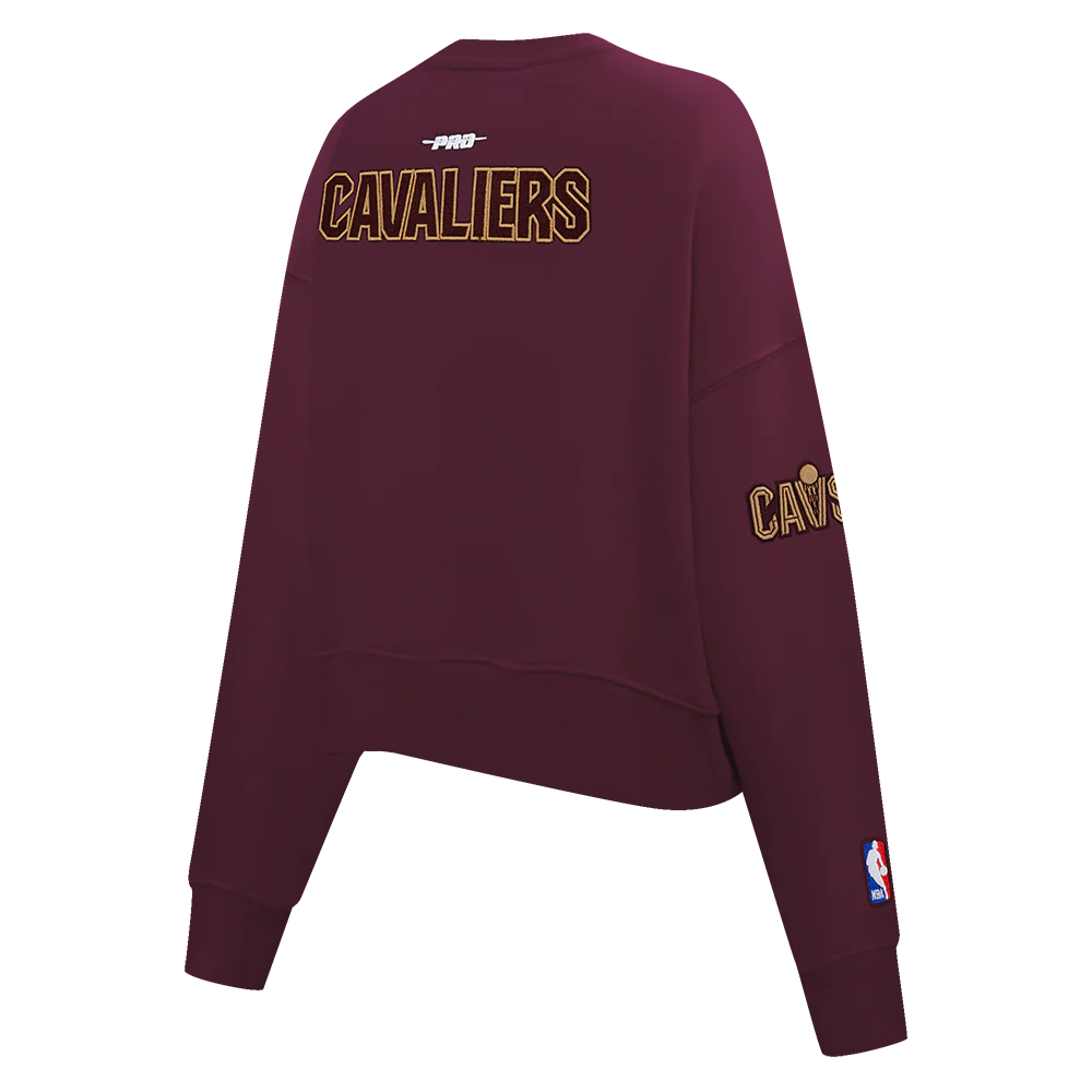 NBA CLEVELAND CAVALIERS DONOVAN MITCHELL #45 CLASSIC PNN WOMEN'S FLC C (WINE) - Image 4