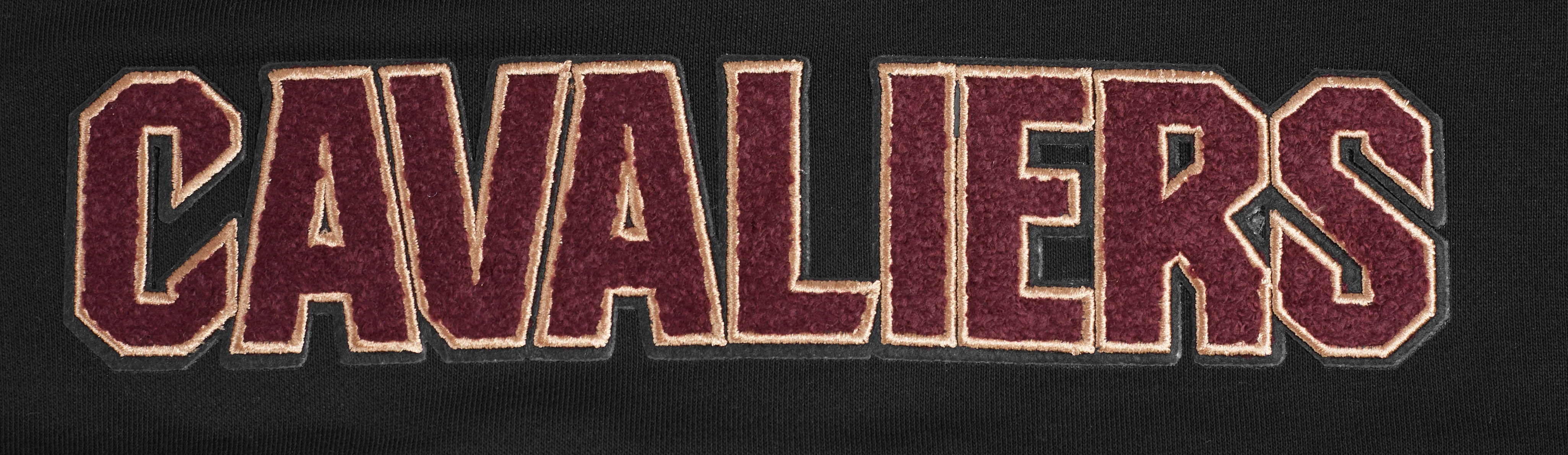 NBA CLEVELAND CAVALIERS CLASSIC WOMEN'S CROPPED PULLOVER HOODIE (BLACK) - Image 11