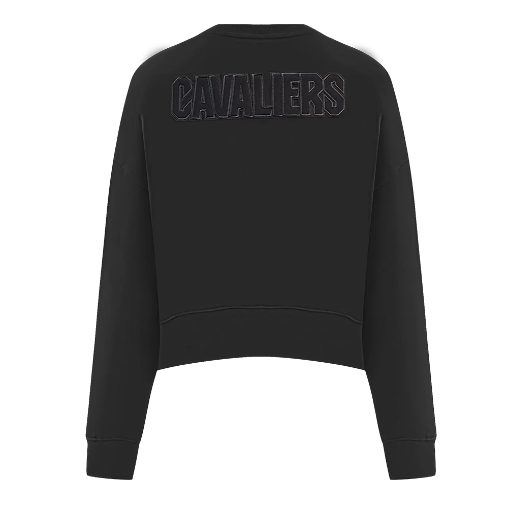NBA CLEVELAND CAVALIERS NEUTRAL WOMEN'S CREWNECK (BLACK) - Image 3