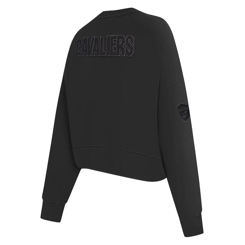 NBA CLEVELAND CAVALIERS NEUTRAL WOMEN'S CREWNECK (BLACK) - Image 4