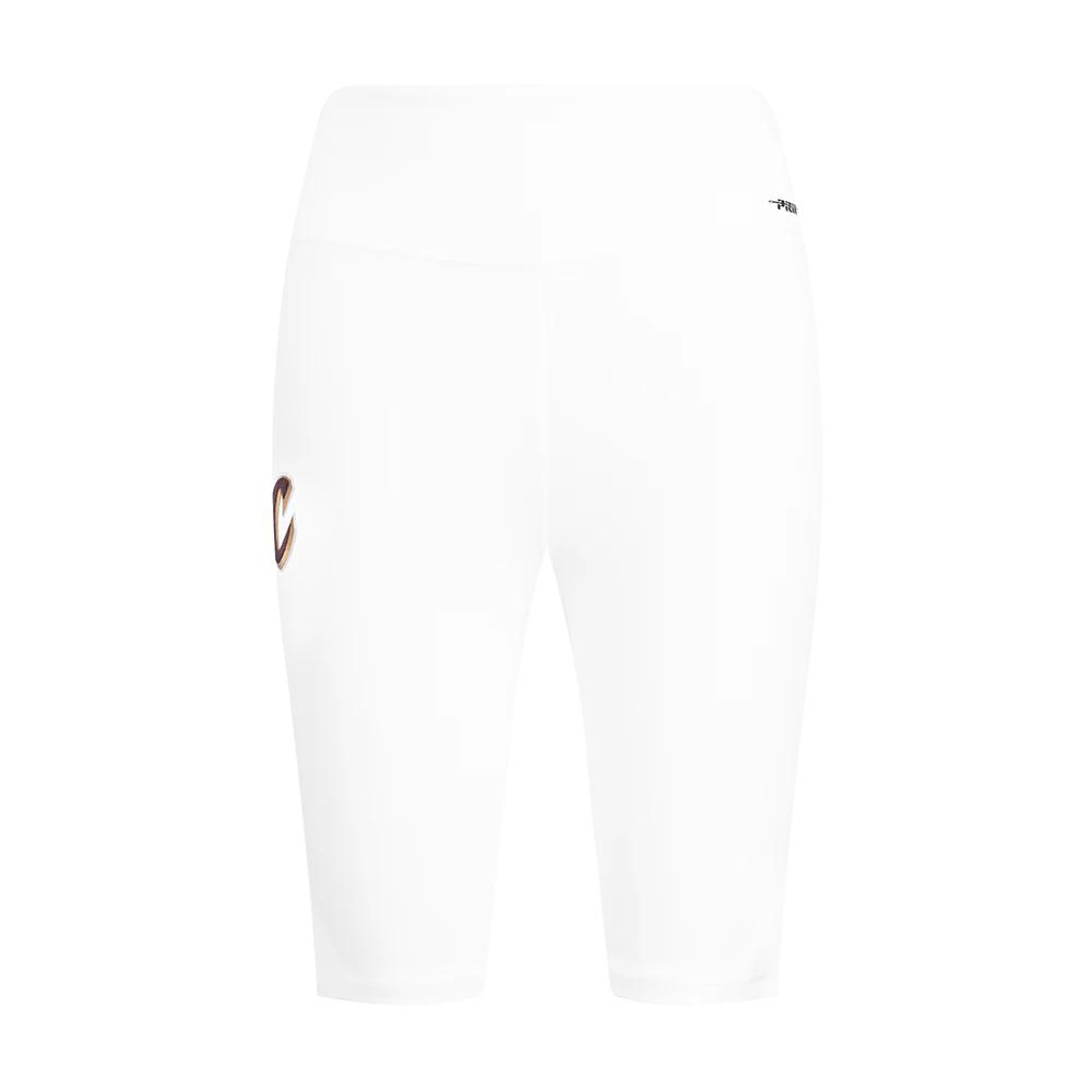 NBA CLEVELAND CAVALIERS CLASSIC WOMEN'S COTTON BIKE SHORT (WHITE) - Image 2
