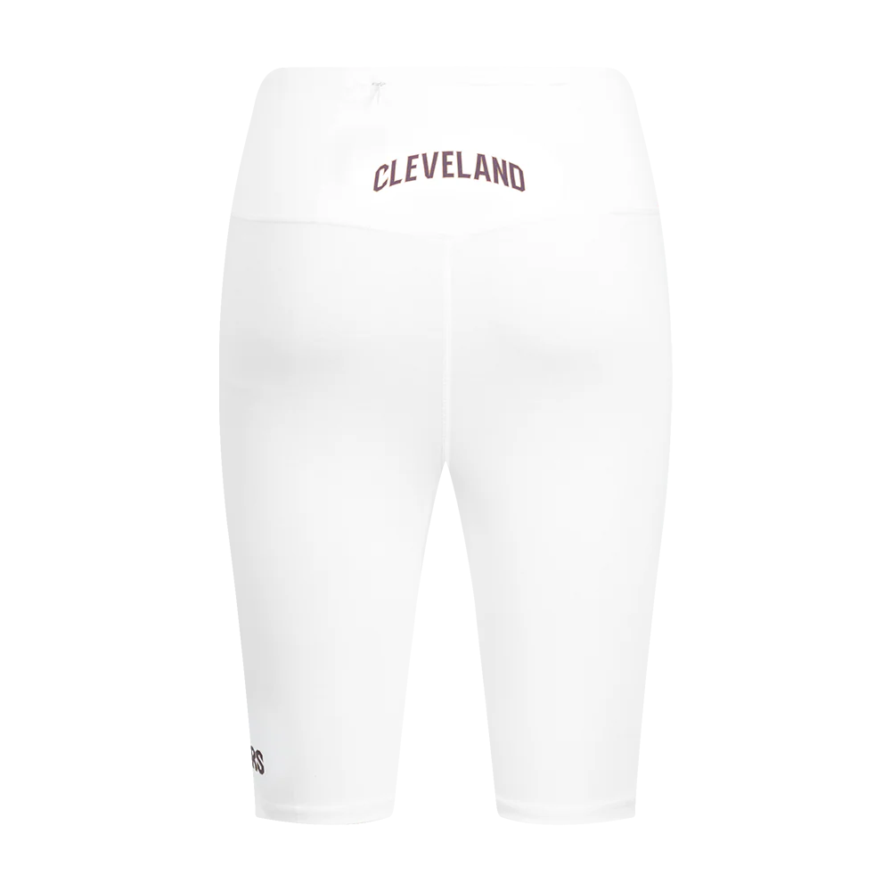 NBA CLEVELAND CAVALIERS CLASSIC WOMEN'S COTTON BIKE SHORT (WHITE) - Image 4
