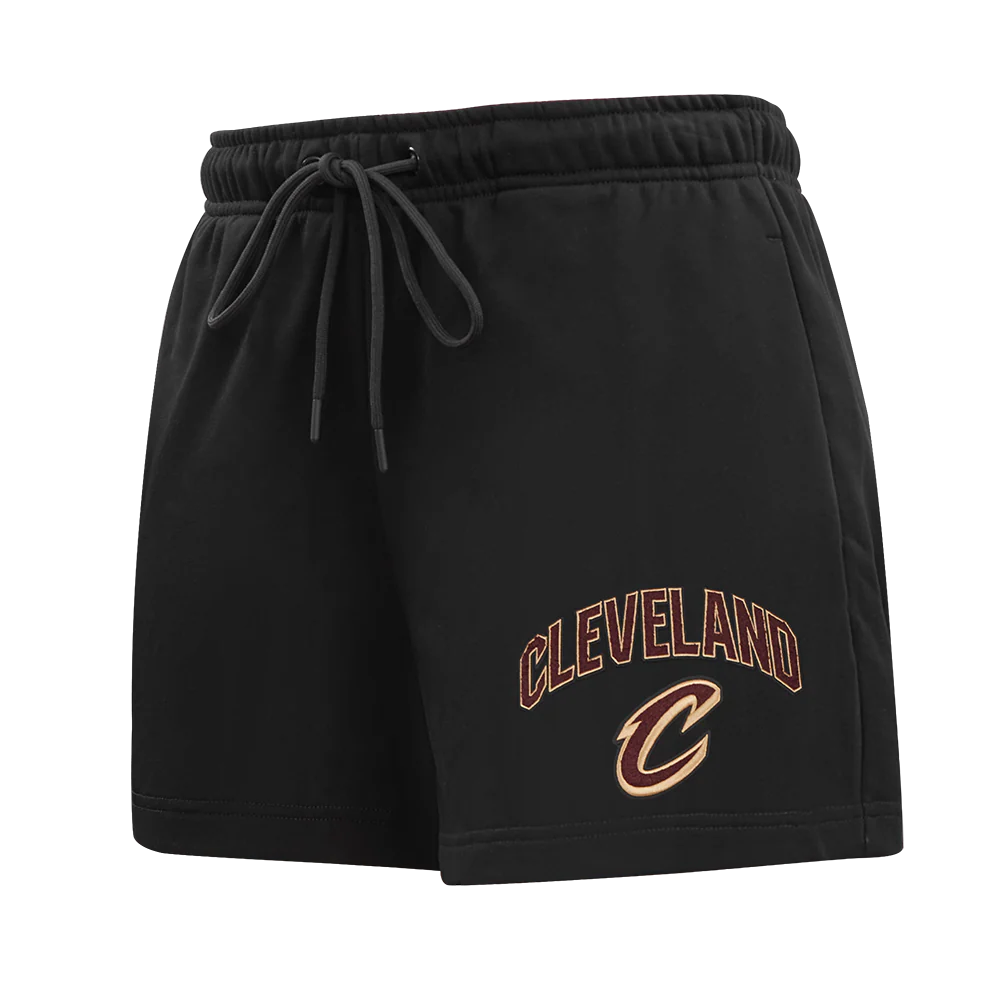 NBA CLEVELAND CAVALIERS CLASSIC WOMEN'S FLEECE SHORT (BLACK)