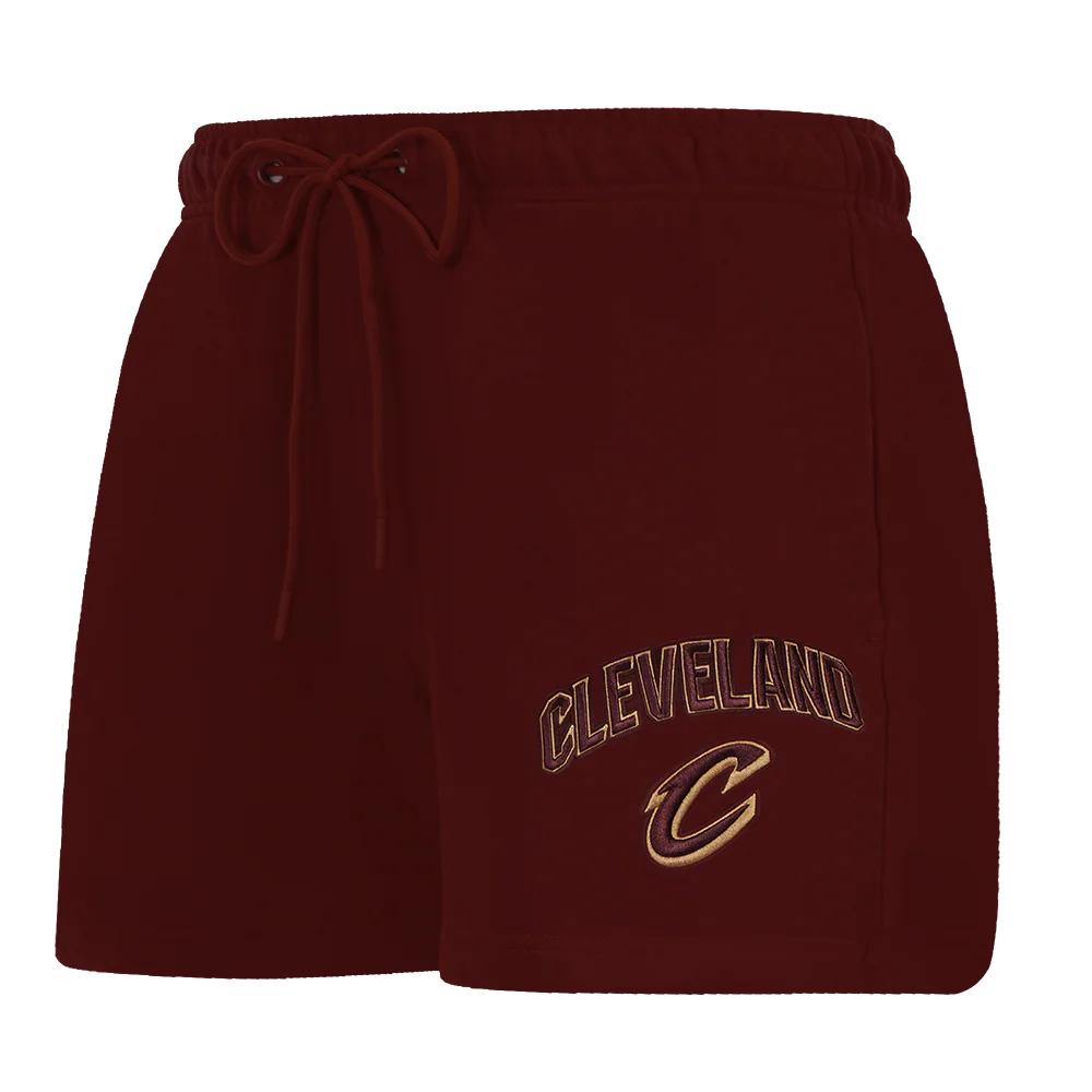 NBA CLEVELAND CAVALIERS CLASSIC WOMEN'S FLEECE SHORT (WINE)