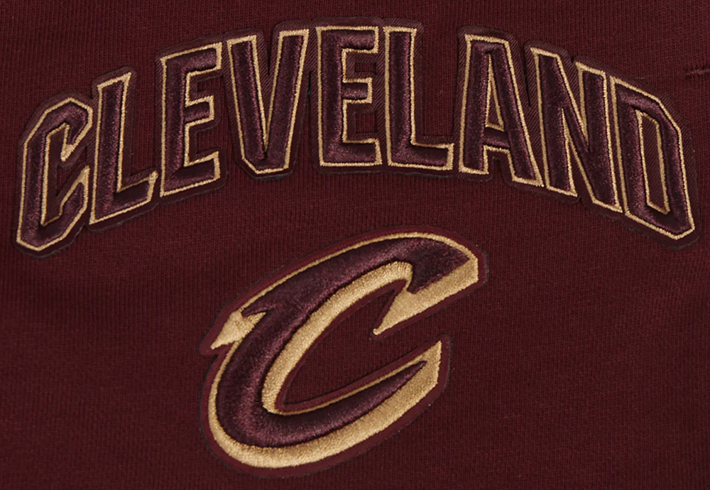 NBA CLEVELAND CAVALIERS CLASSIC WOMEN'S FLEECE SHORT (WINE) - Image 5