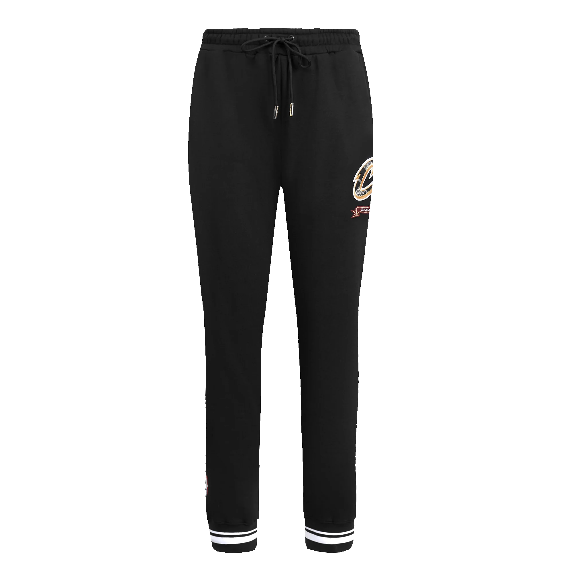 NBA CLEVELAND CAVALIERS PRO PREP W RIB FLEECE WOMEN'S SWEATPANT (BLACK) - Image 2