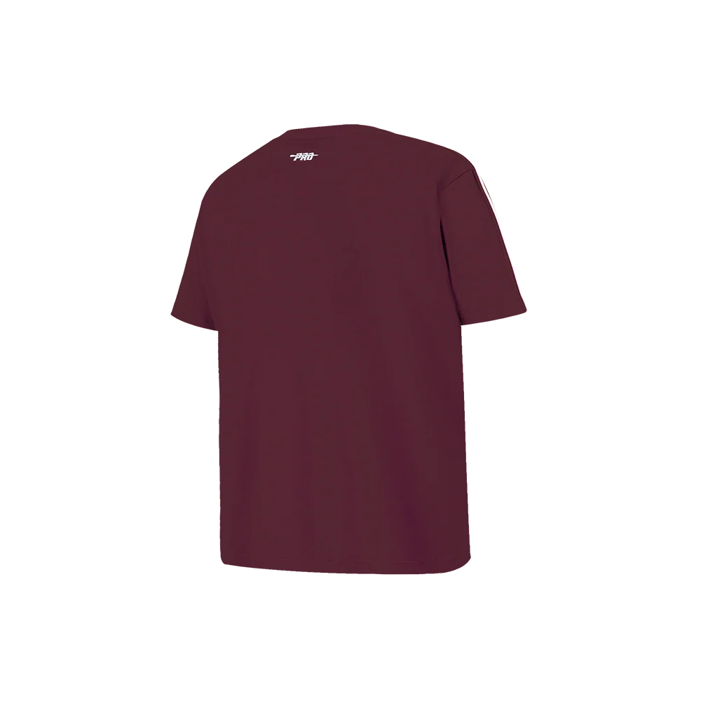 NBA CLEVELAND CAVALIERS RETRO CLASSIC LITTLE BOYS SHORT SLEEVE TAPING TEE (WINE) - Image 4