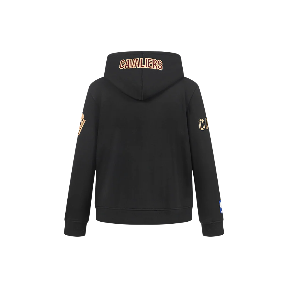 NBA CLEVELAND CAVALIERS CLASSIC LITTLE BOYS FLEECE PULLOVER HOODIE (BLACK) - Image 3