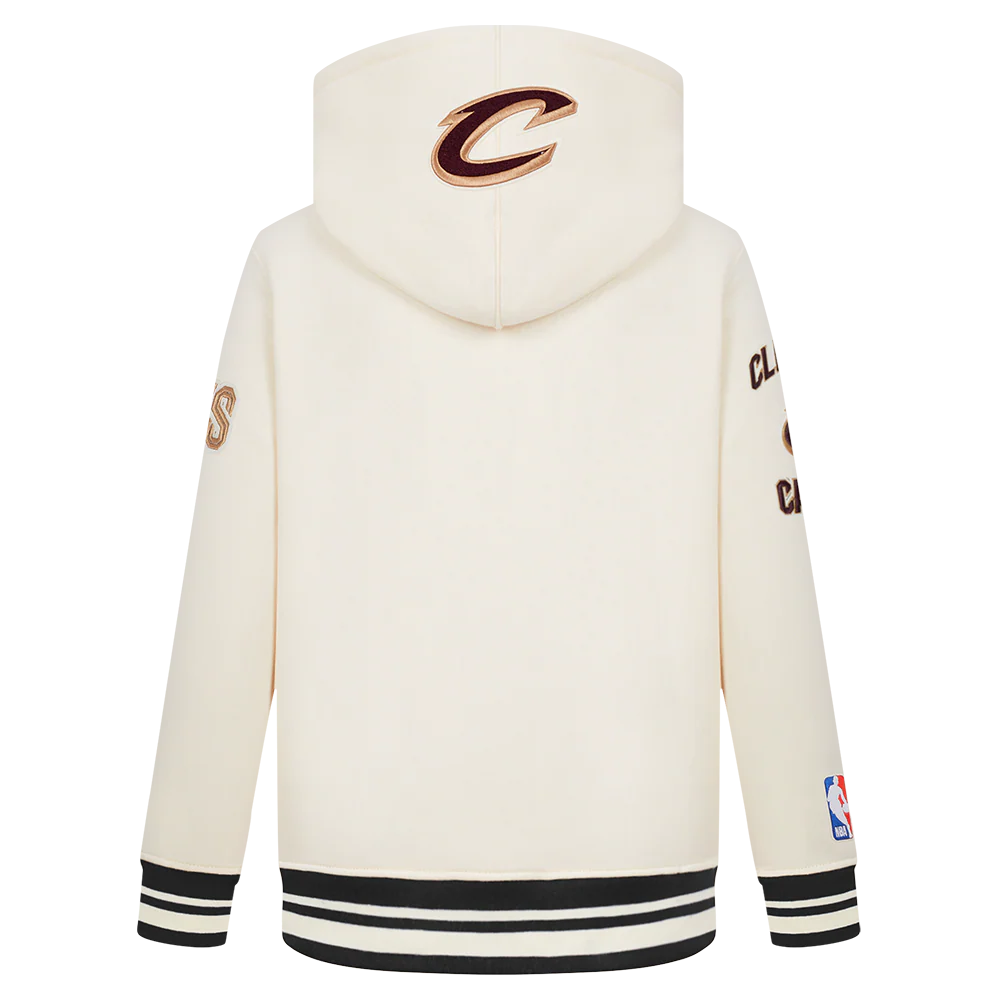 NBA CLEVELAND CAVALIERS RETRO CLASSIC TODDLER BOYS RIB FLEECE PULLOVER HOODIE (WINE) - Image 3
