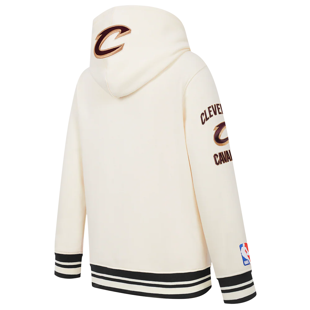NBA CLEVELAND CAVALIERS RETRO CLASSIC TODDLER BOYS RIB FLEECE PULLOVER HOODIE (WINE) - Image 4