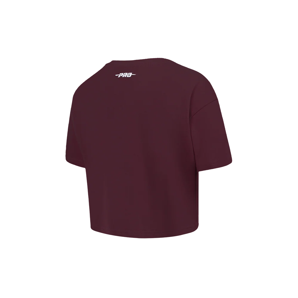 NBA CLEVELAND CAVALIERS RETRO CLASSIC TODDLER GIRLS SHORT SLEEVE BOXY TEE (WINE) - Image 4