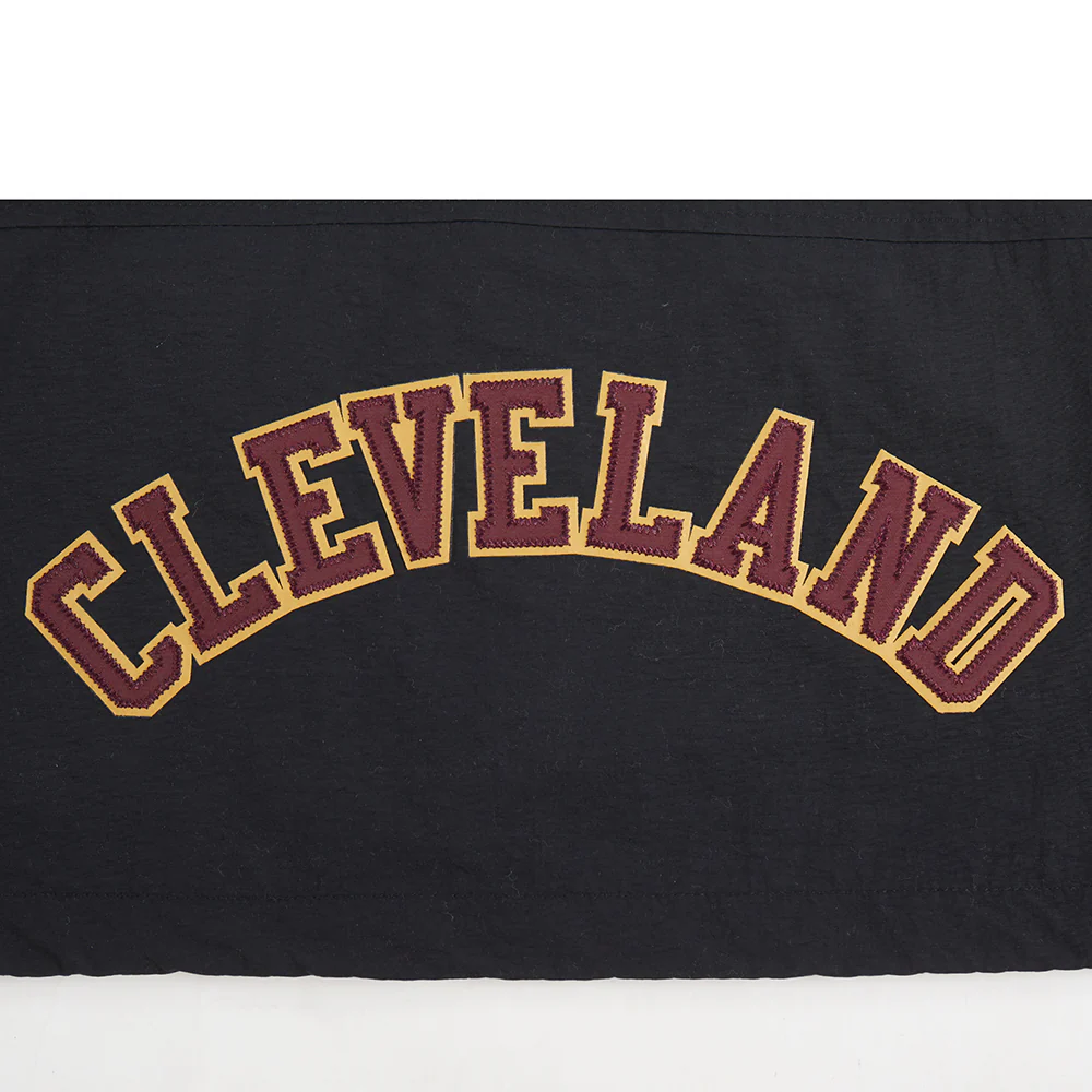 NBA CLEVELAND CAVALIERS CLASSIC WIND WOVEN WOMEN'S 1/2 JACKET (BLACK) - Image 5