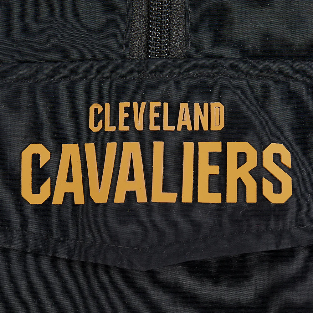 NBA CLEVELAND CAVALIERS CLASSIC WIND WOVEN WOMEN'S 1/2 JACKET (BLACK) - Image 6