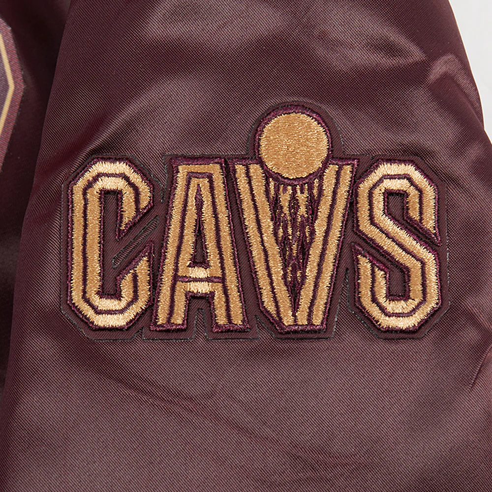 NBA CLEVELAND CAVALIERS CLASSIC WOMEN'S SATIN JACKET (WINE) - Image 6
