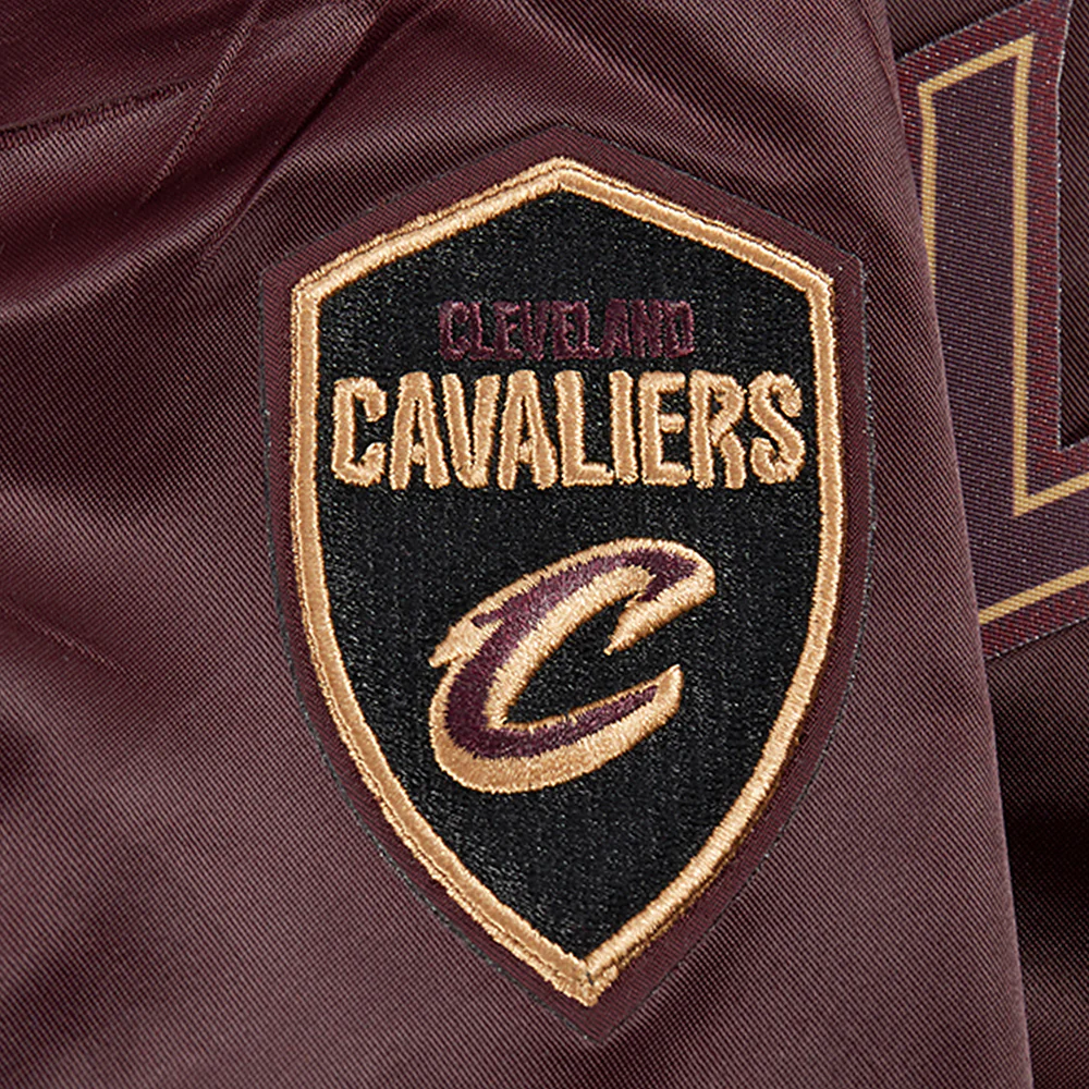 NBA CLEVELAND CAVALIERS CLASSIC WOMEN'S SATIN JACKET (WINE) - Image 8