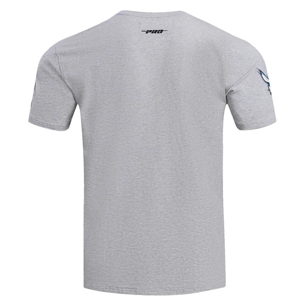 NBA CHARLOTTE HORNETS SCRIPT TAIL MEN'S   TEE (HEATHER GREY) - Image 3