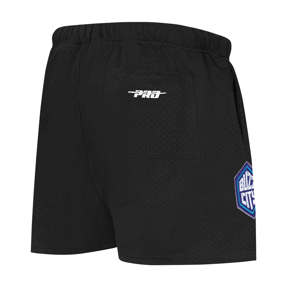 NBA CHARLOTTE HORNETS LAMELO BALL #1 MESH SHORT (BLACK) - Image 3