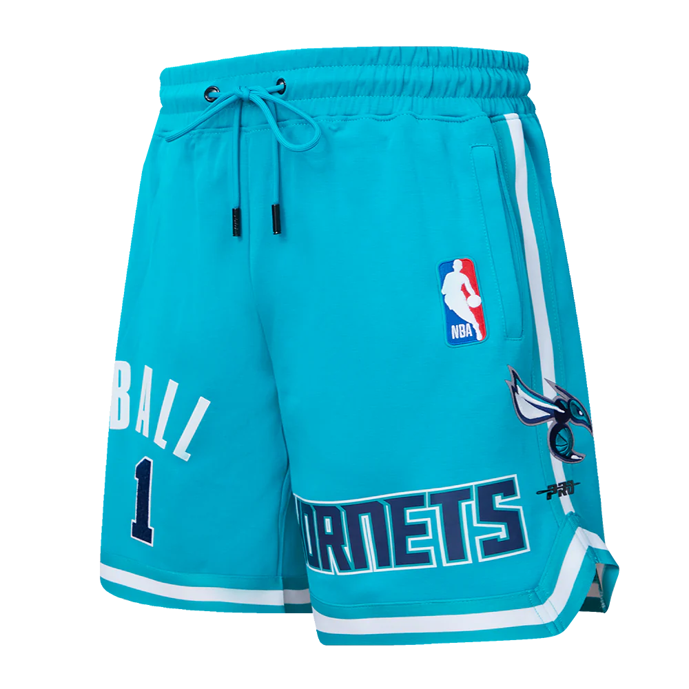 NBA CHARLOTTE HORNETS LAMELO BALL #1 MEN'S DK SHORT (TEAL)