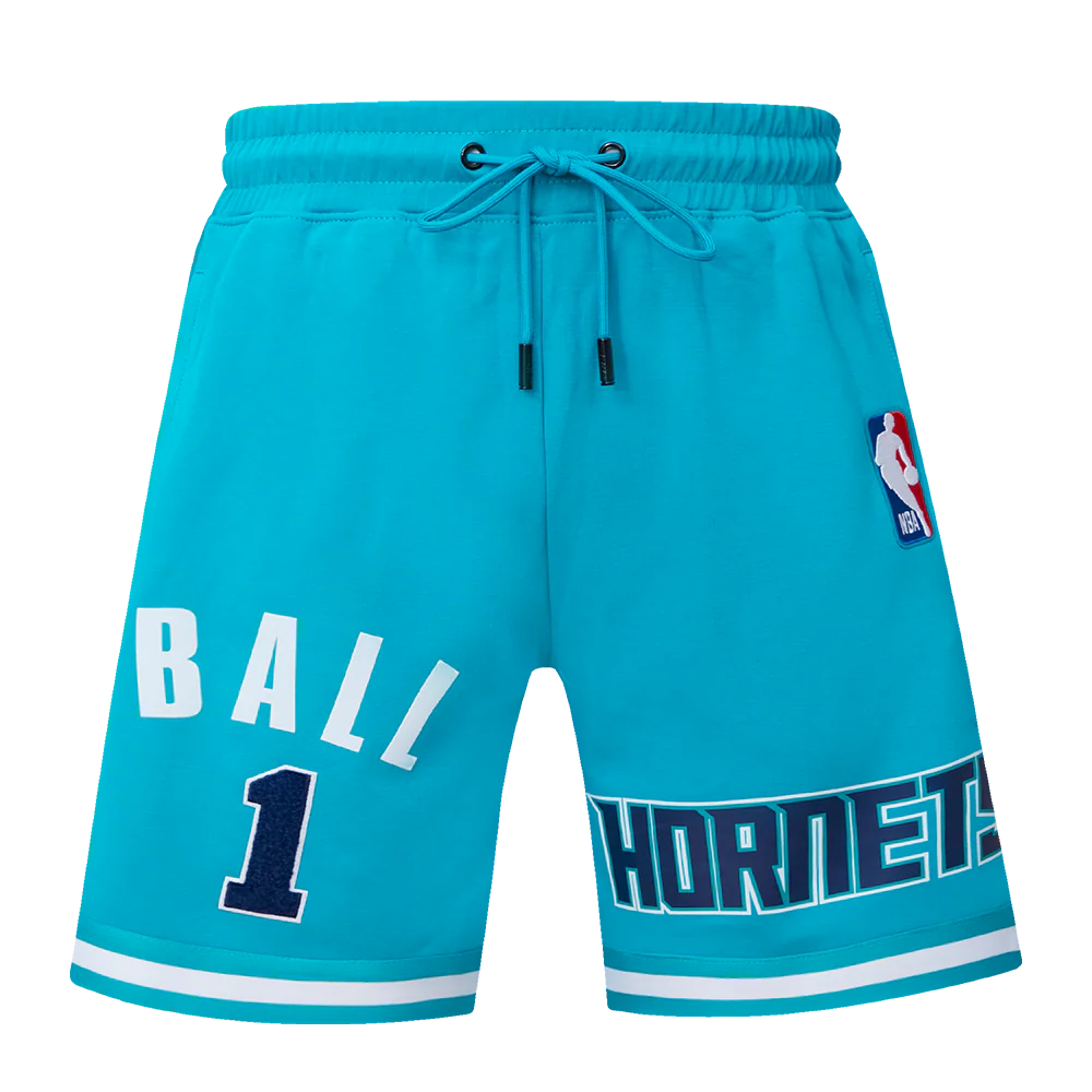 NBA CHARLOTTE HORNETS LAMELO BALL #1 MEN'S DK SHORT (TEAL) - Image 2