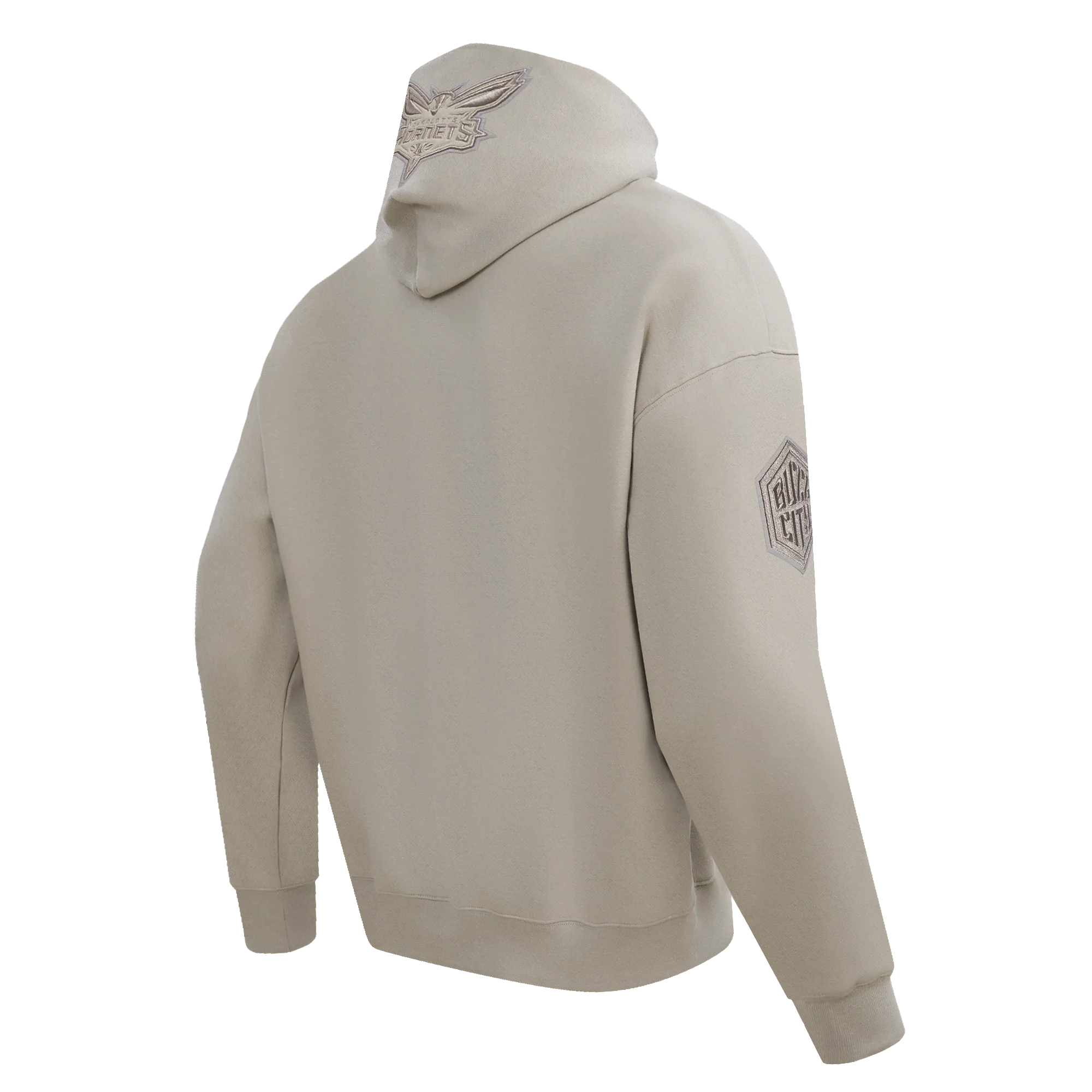 NBA CHARLOTTE HORNETS LAMELO BALL #1 NEUTRAL MEN'S DROP SHOULDER FLC (TAUPE) - Image 4