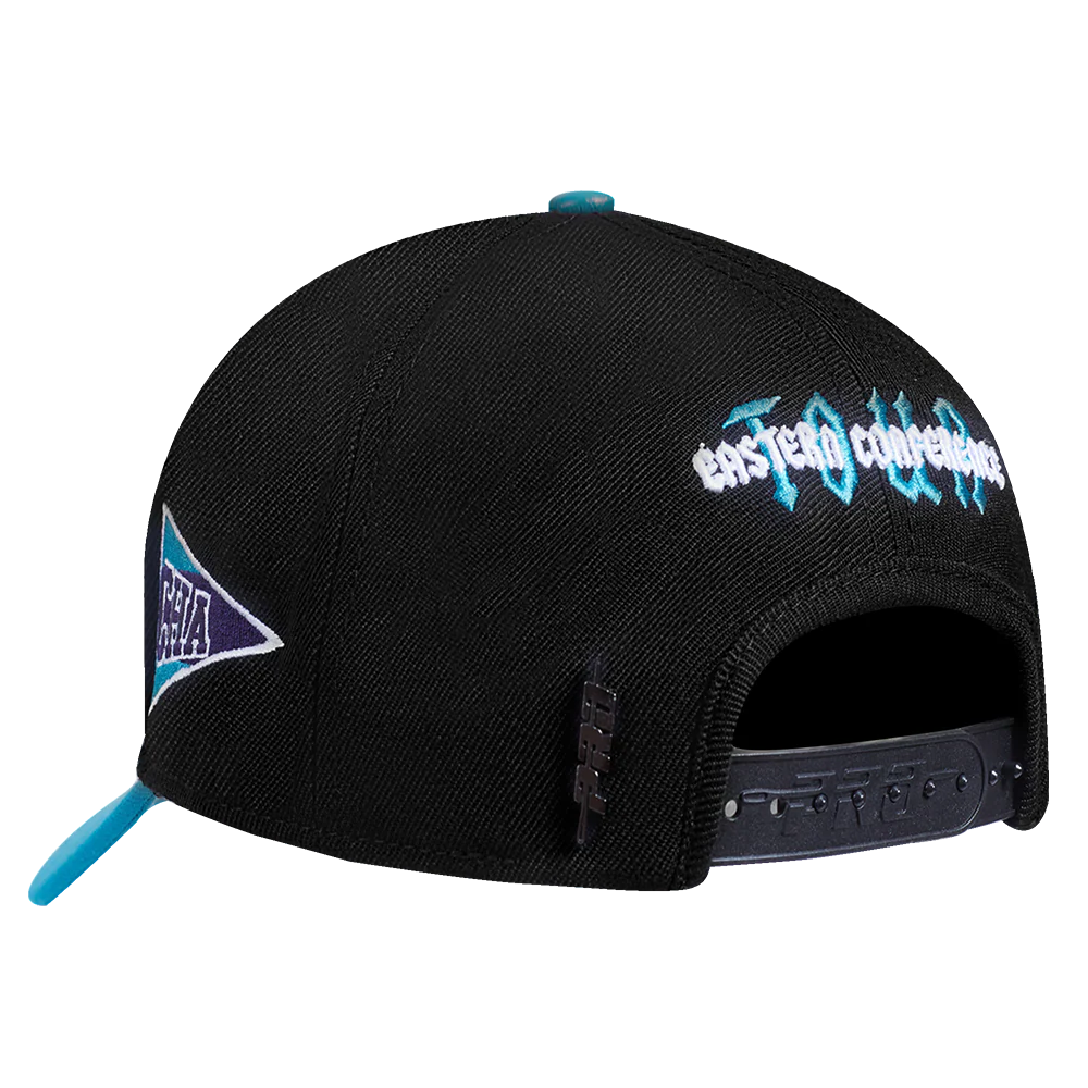 NBA CHARLOTTE HORNETS CITY TOUR CURVED SNAPBACK HAT (BLACK) - Image 5