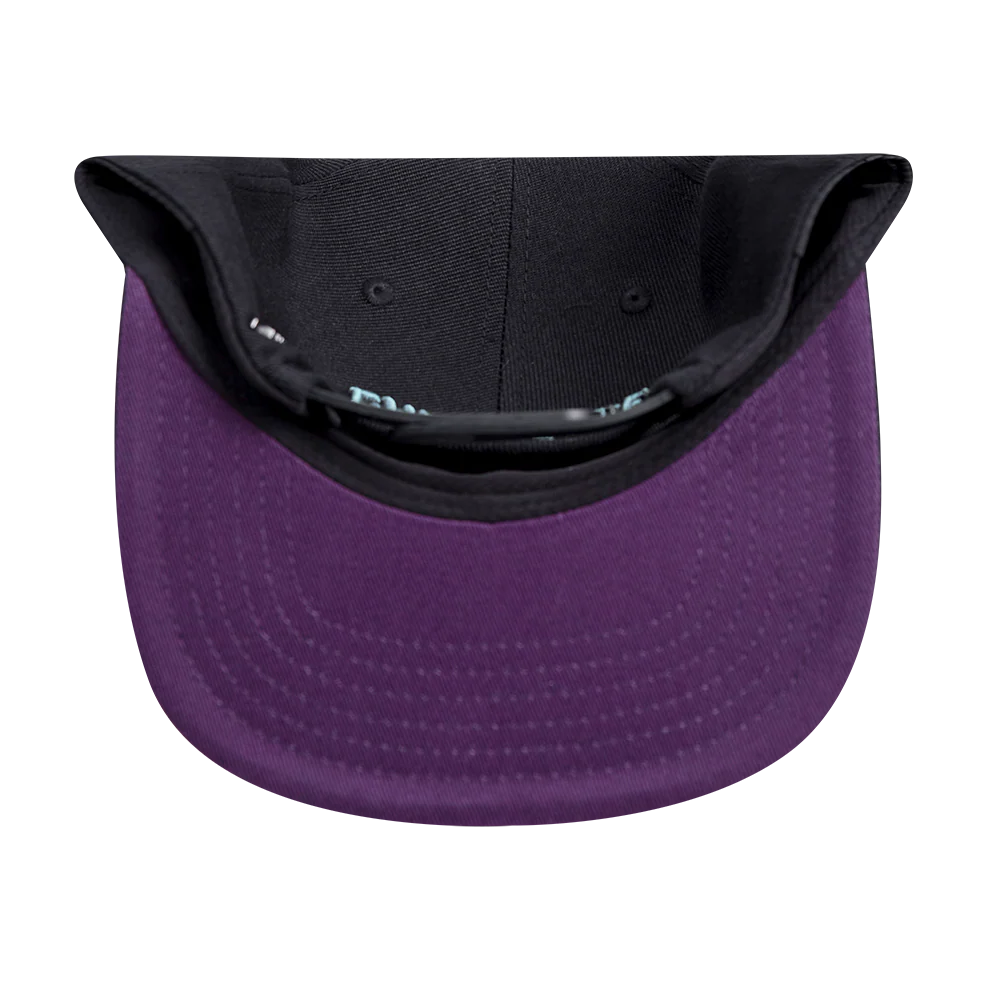 NBA CHARLOTTE HORNETS USA WORDMARK WOOL SNAPBACK HAT (BLACK) - Image 7