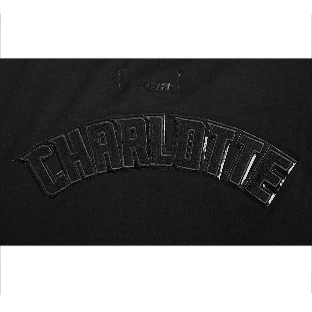 NBA CHARLOTTE HORNETS TRIPLE BLACK WOMEN'S SJ BOXY TEE (TRIPLE BLACK) - Image 6