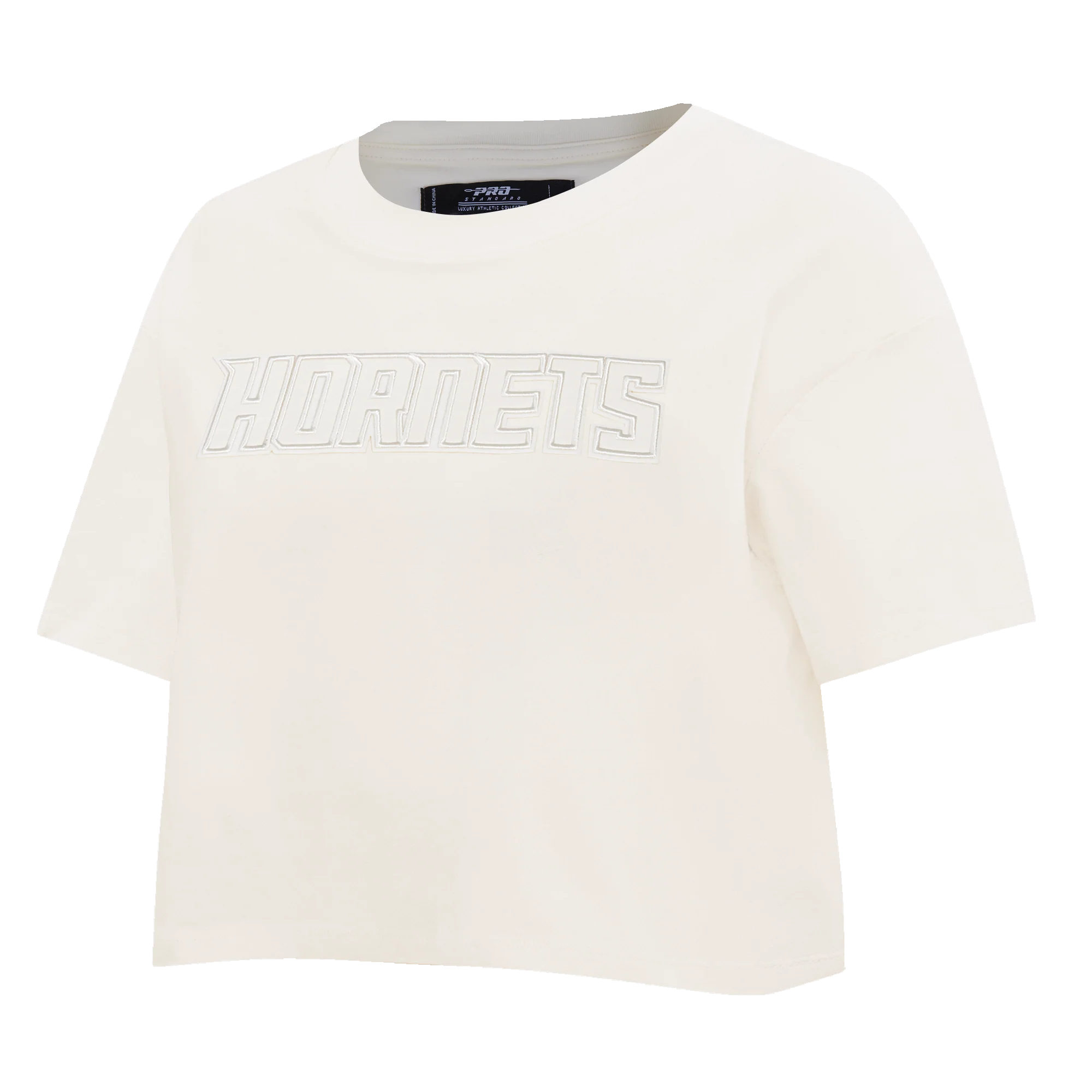 NBA CHARLOTTE HORNETS NEUTRAL WOMEN'S BOXY TEE (EGGSHELL) - Image 2