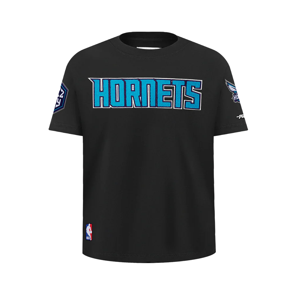 NBA CHARLOTTE HORNETS CLASSIC BIG BOYS SJ TEE (BLACK)