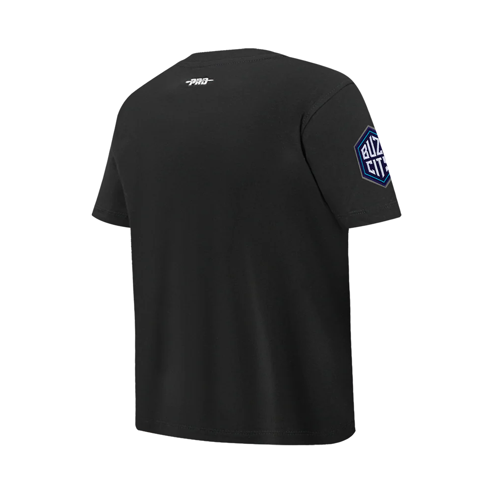 NBA CHARLOTTE HORNETS CLASSIC BIG BOYS SJ TEE (BLACK) - Image 4