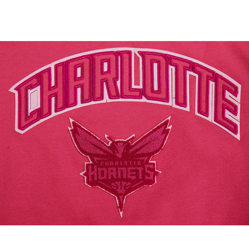 NBA CHARLOTTE HORNETS TRIPLE PINK BIG GIRLS FLC CREWNECK (BEETROOT PURPLE) - Image 8