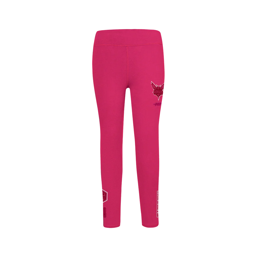 NBA CHARLOTTE HORNETS TRIPLE PINK BIG GIRLS LEGGING (BEETROOT PURPLE) - Image 2