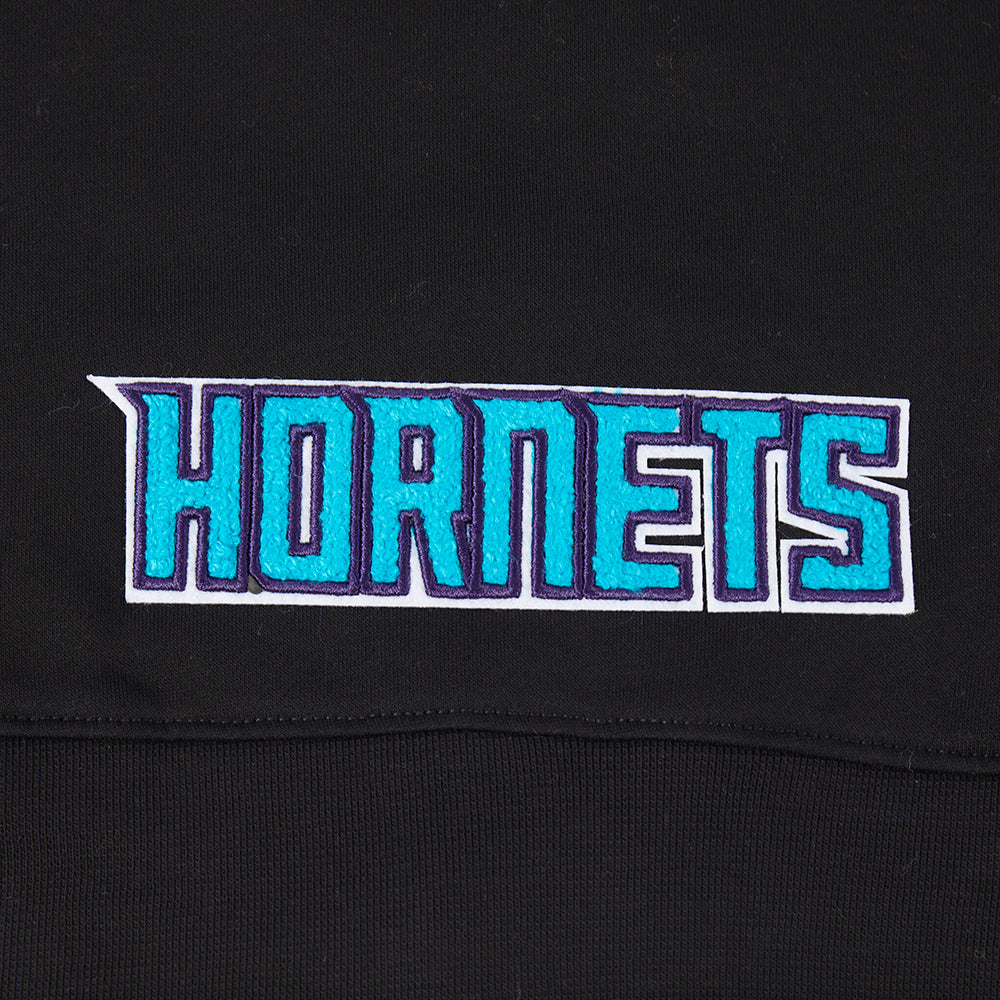 NBA CHARLOTTE HORNETS CLASSIC TODDLER GIRLS FLEECE FULL ZIP HOODIE  (BLACK) - Image 7