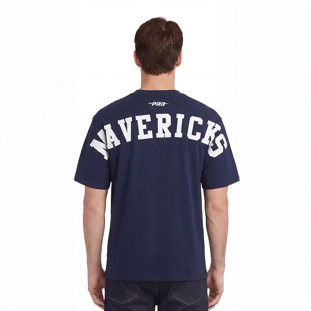 NBA DALLAS MAVERICKS WINGSPAN MEN'S CJ DROP SHOULDER TEE (MIDNIGHT NAVY)