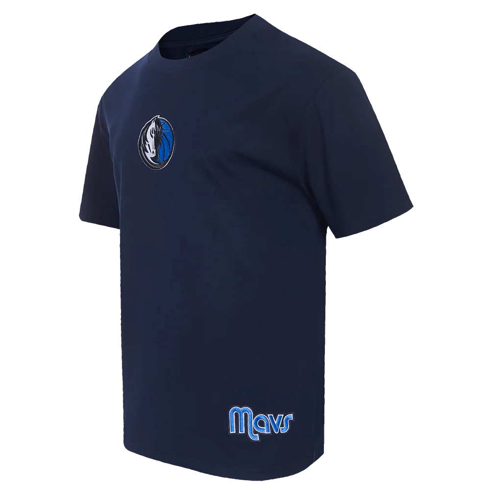 NBA DALLAS MAVERICKS WINGSPAN MEN'S CJ DROP SHOULDER TEE (MIDNIGHT NAVY) - Image 4
