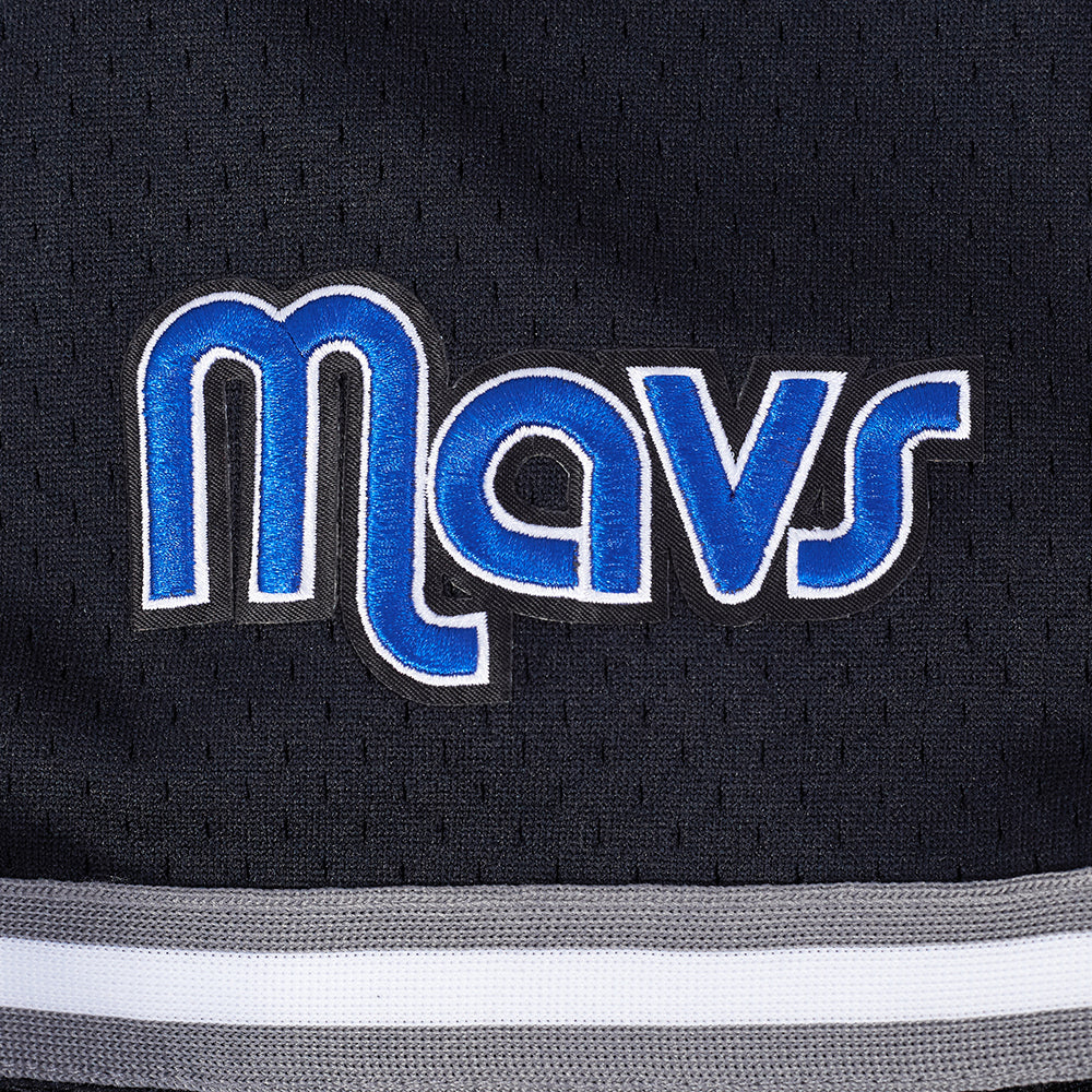 NBA DALLAS MAVERICKS ANTHONY DAVIS #3 CLASSIC MESH PNN MEN'S MESH BUTTON DOWN SHIRT (BLACK/GRAY) - Image 6