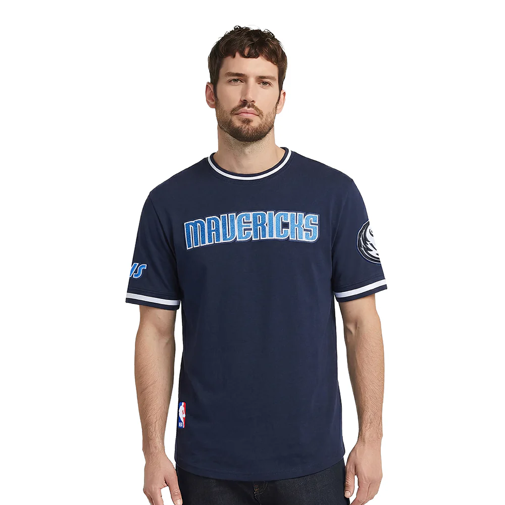 NBA DALLAS MAVERICKS CLASSIC CHENILLE MEN'S S/S TEE (MIDNIGHT NAVY)