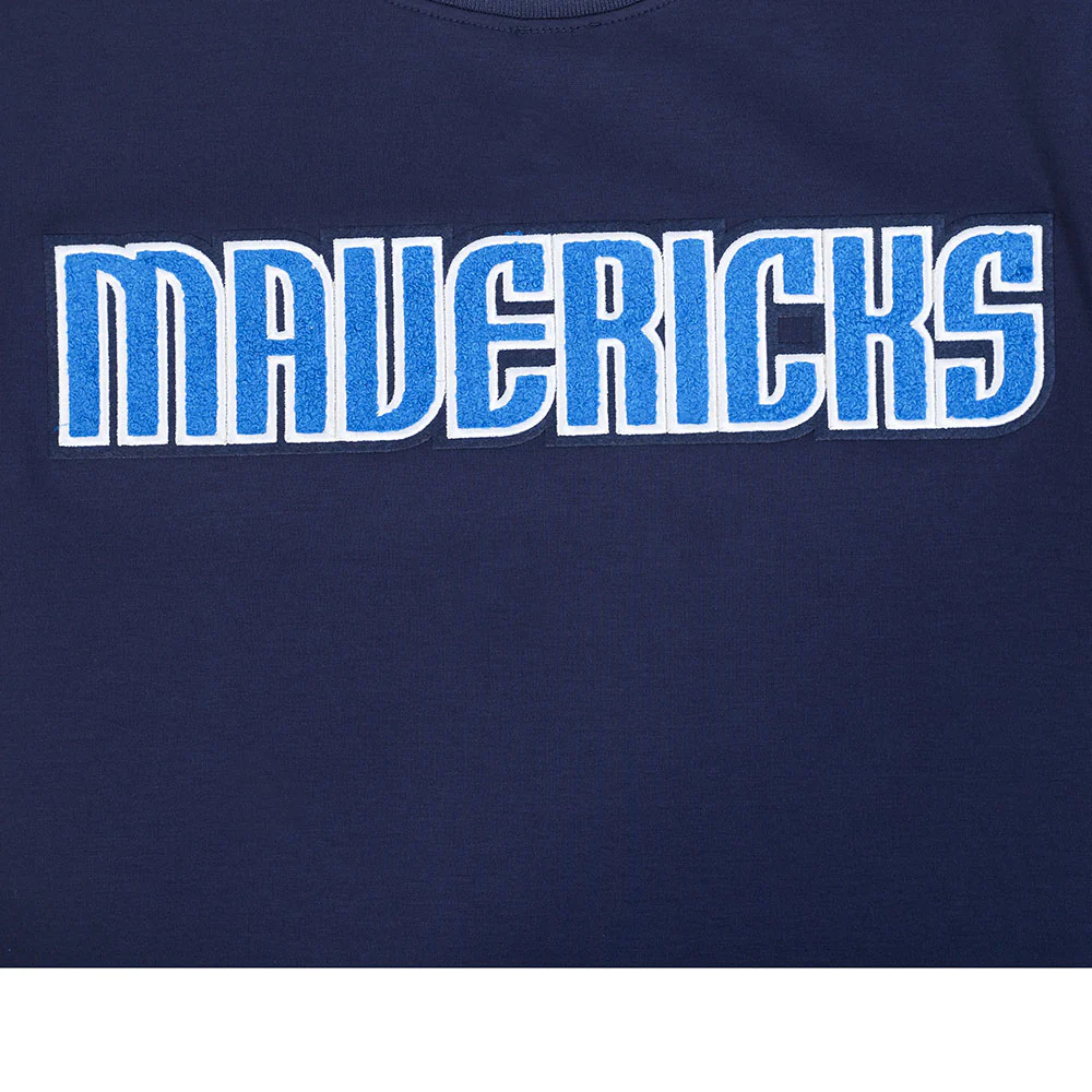 NBA DALLAS MAVERICKS CLASSIC CHENILLE MEN'S S/S TEE (MIDNIGHT NAVY) - Image 8