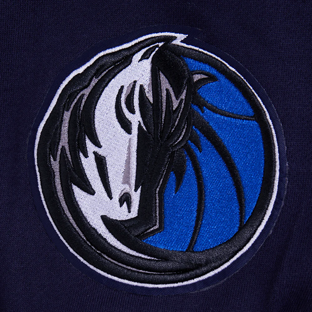 NBA DALLAS MAVERICKS WINGSPAN MEN'S DROP SHOULDER FLC PO HOODIE (MIDNIGHT NAVY) - Image 13