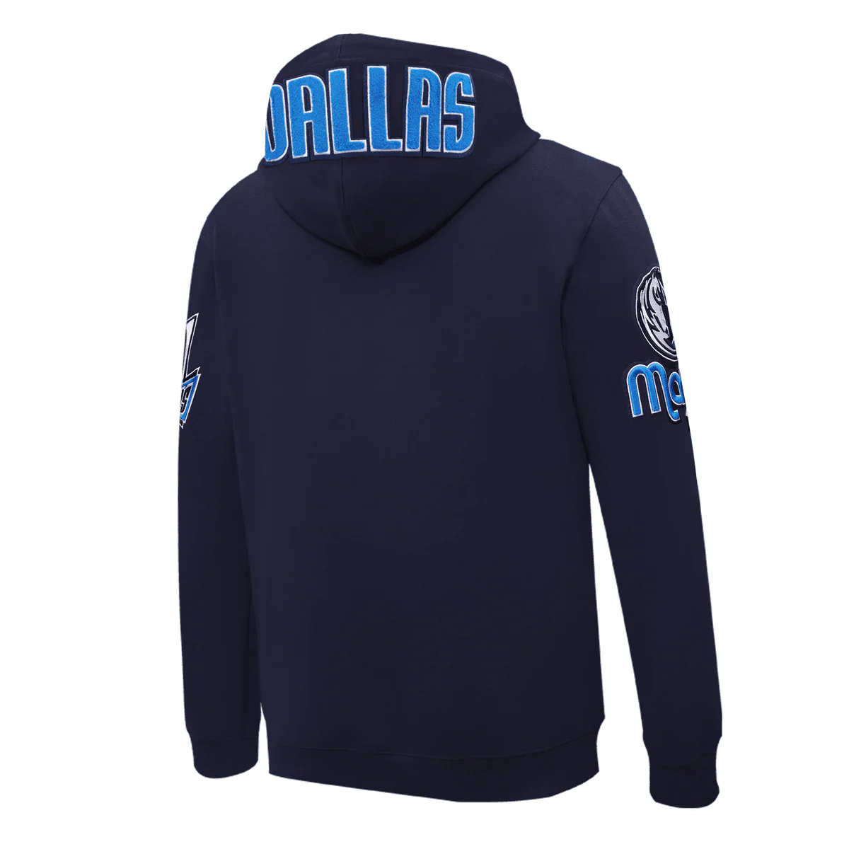 NBA DALLAS MAVERICKS CLASSIC CHENILLE MEN'S PULLOVER HOODIE (MIDNIGHT NAVY) - Image 3