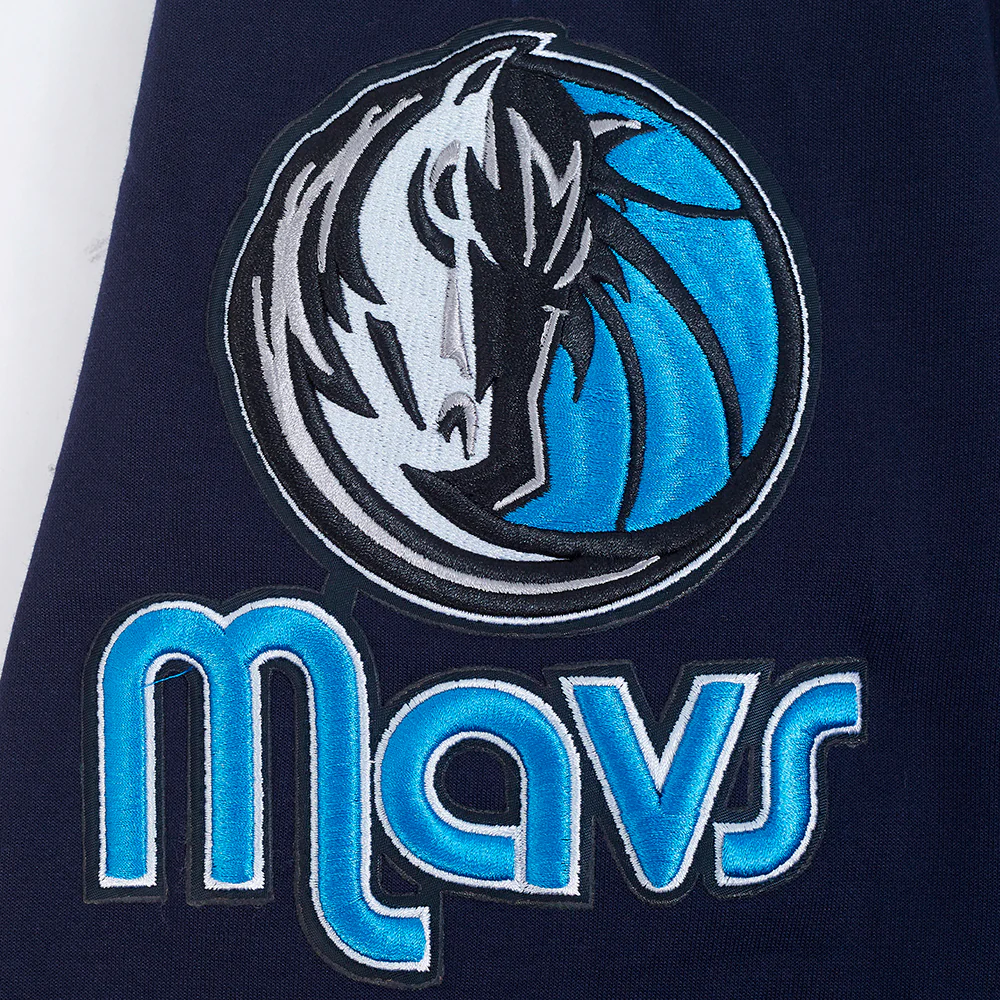NBA DALLAS MAVERICKS CLASSIC CHENILLE MEN'S PULLOVER HOODIE (MIDNIGHT NAVY) - Image 6