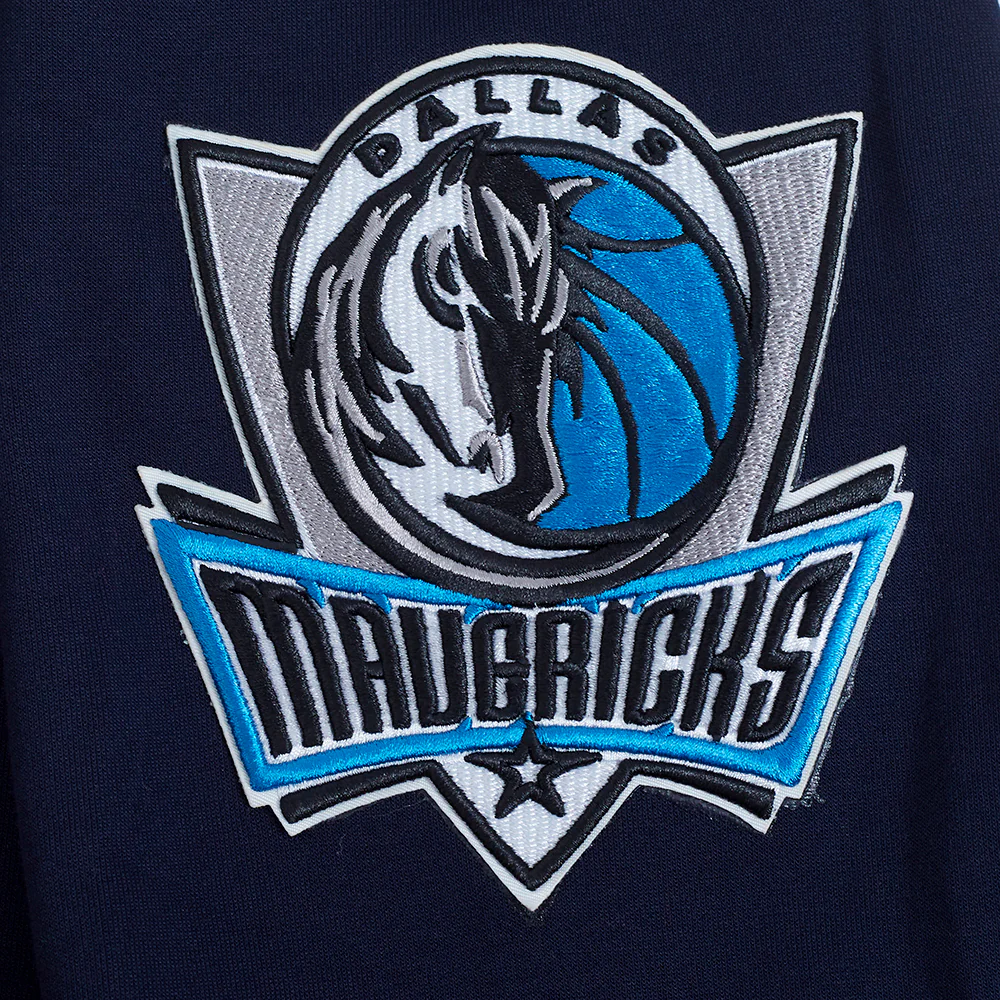 NBA DALLAS MAVERICKS CLASSIC CHENILLE MEN'S PULLOVER HOODIE (MIDNIGHT NAVY) - Image 8