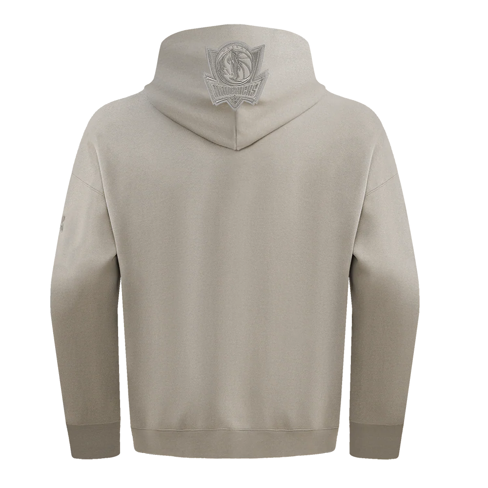 NBA DALLAS MAVERICKS NEUTRAL MEN'S DROP SHOULDER FLC PO HOODIE (TAUPE) - Image 5