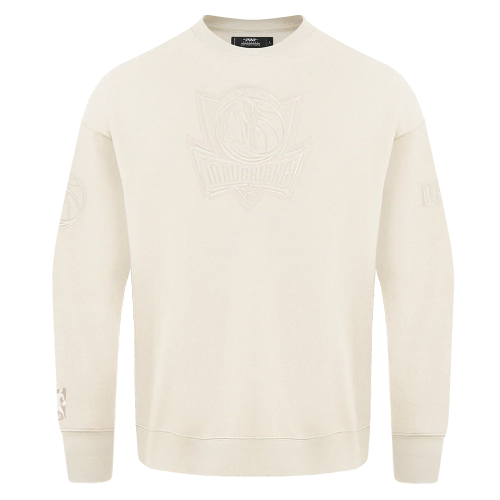 NBA DALLAS MAVERICKS NEUTRAL MEN'S DROP SHOULDER FLC CREWNECK (GGSHELL)