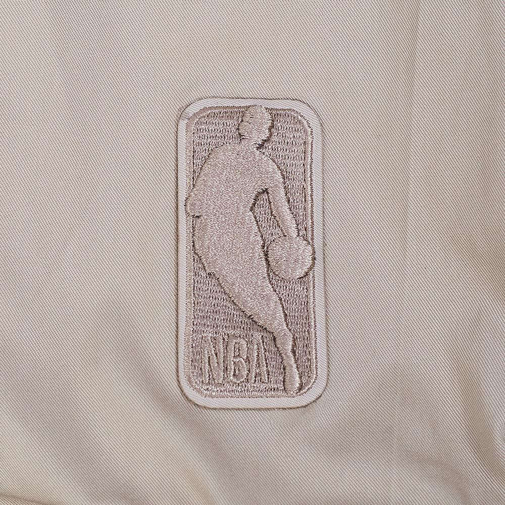 NBA DALLAS MAVERICKS NEUTRAL MEN'S TWILL JACKET (TAUPE) - Image 8