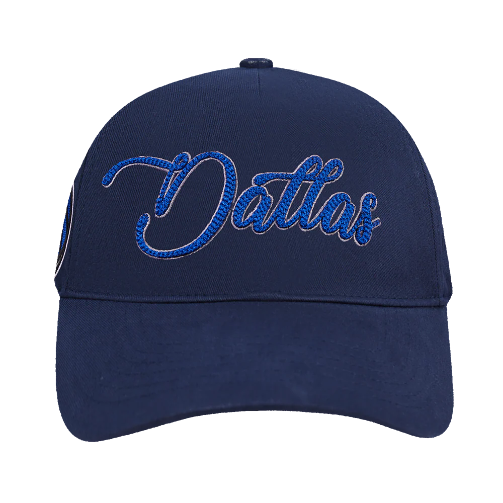 NBA DALLAS MAVERICKS CITY SIGNATURE MEN'S PINCH FRONT SNAPBACK HAT (MIDNIGHT NAVY) - Image 3